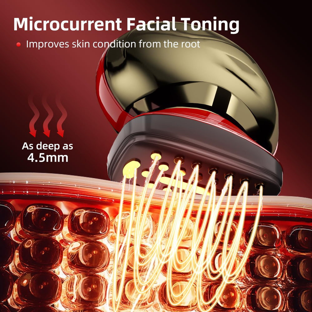 ZERREY Face Massager Light Therapy brightens and supports skin clarity.
