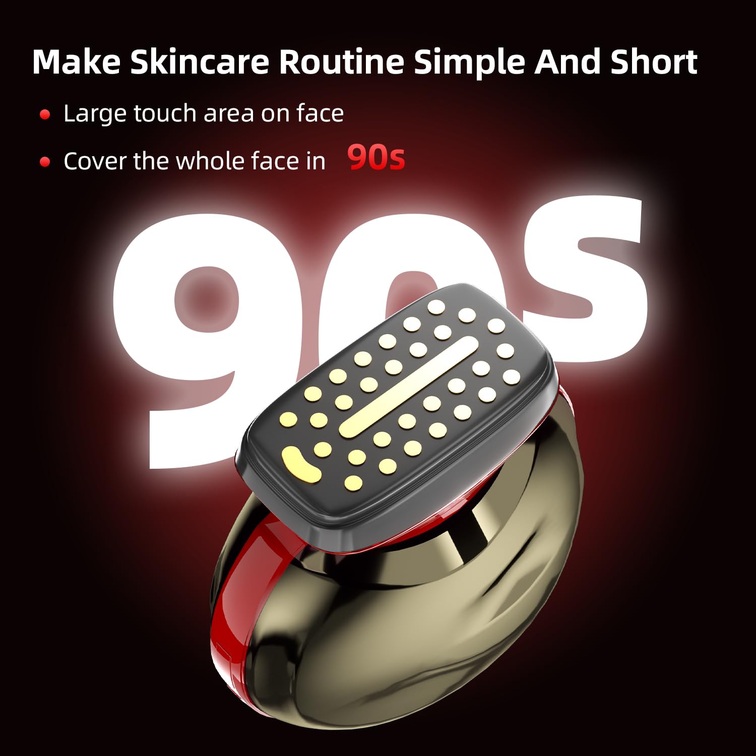 ZERREY Face Massager Microcurrent Toning targets dermis for elasticity support.