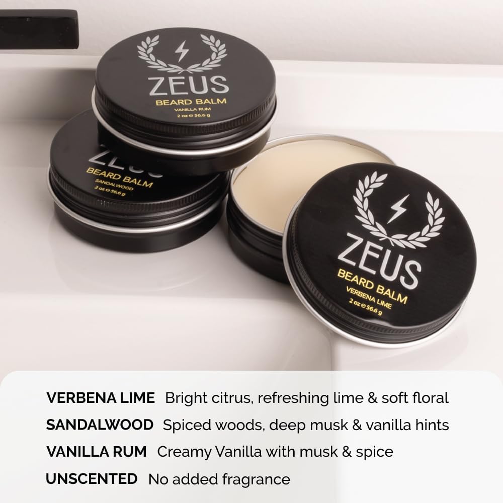 ZEUS Beard Balm hands applying for even distribution