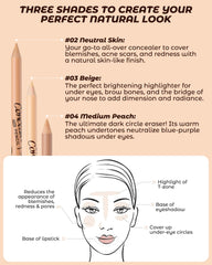 ZEVNI Wonder Concealer Pencil 04 Medium Peach swatch neutralizing dark circles.