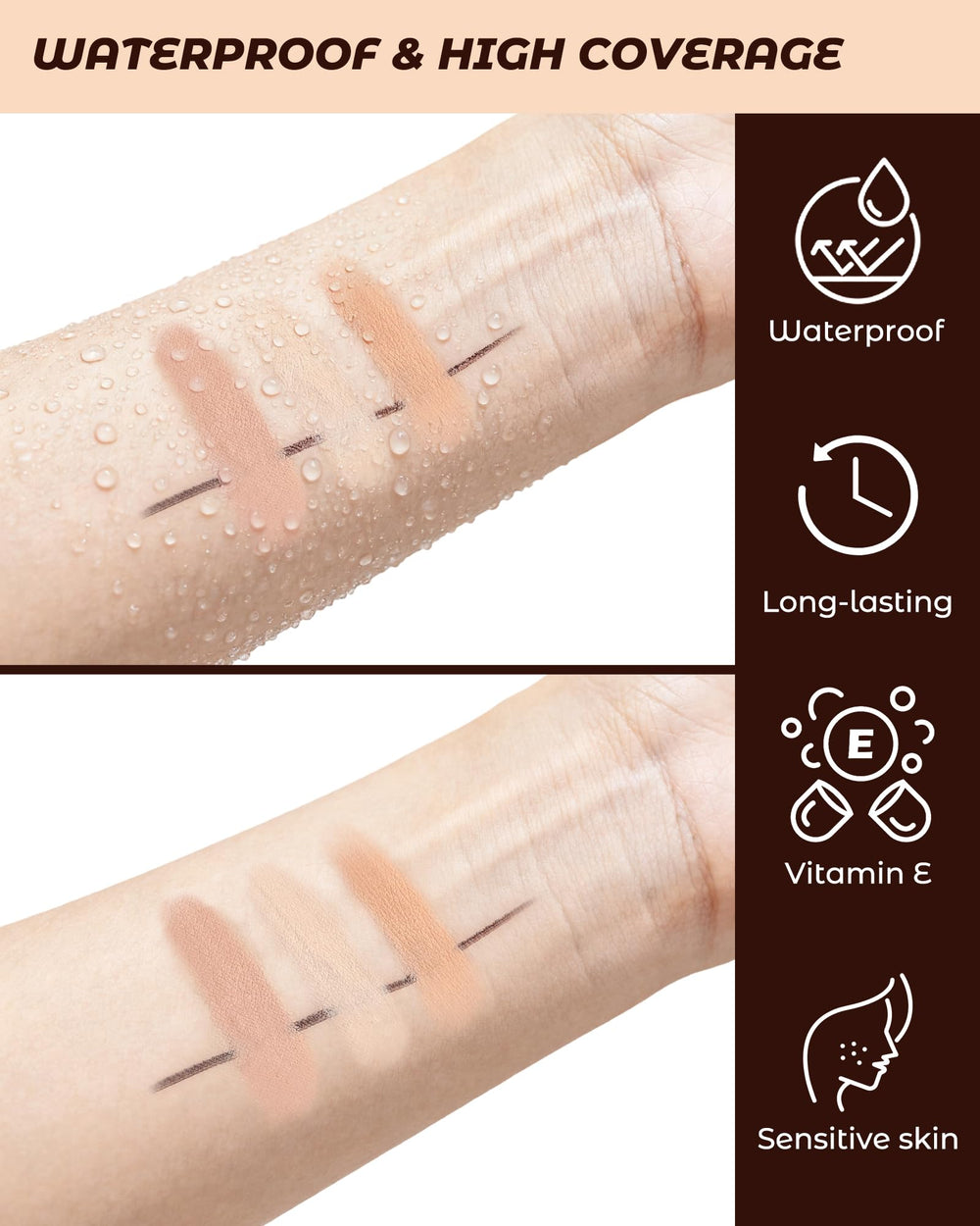 ZEVNI Wonder Concealer Pencil under-eye brightening application for a refreshed look.