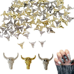 ZGGAZCA cowboy nail charms gun black mix add bold drama to nails