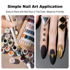 ZGGAZCA easy-apply nail charms for quick embellishments