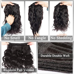 ZGGTL body wave bundles 22inch providing flowing waves with fullness and easy maintenance