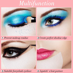 Zhanmai half-moon under-eye patches fit beneath the eyes to prevent makeup residue.