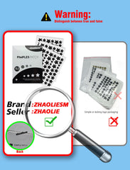 ZHAOLIESM star patch on face demonstrates discreet daytime coverage