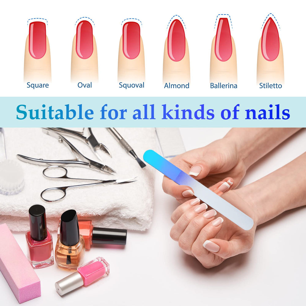 Zhehao glass nail file medium size for fingernails.