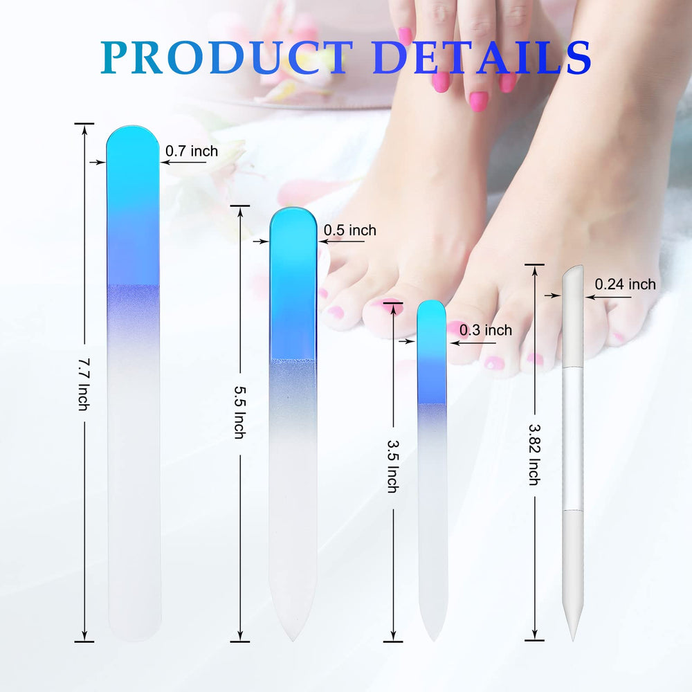 Zhehao glass nail file tip close-up demonstrates precision filing.