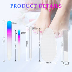 Zhehao nano polished glass nail file, double-sided for filing and polishing.