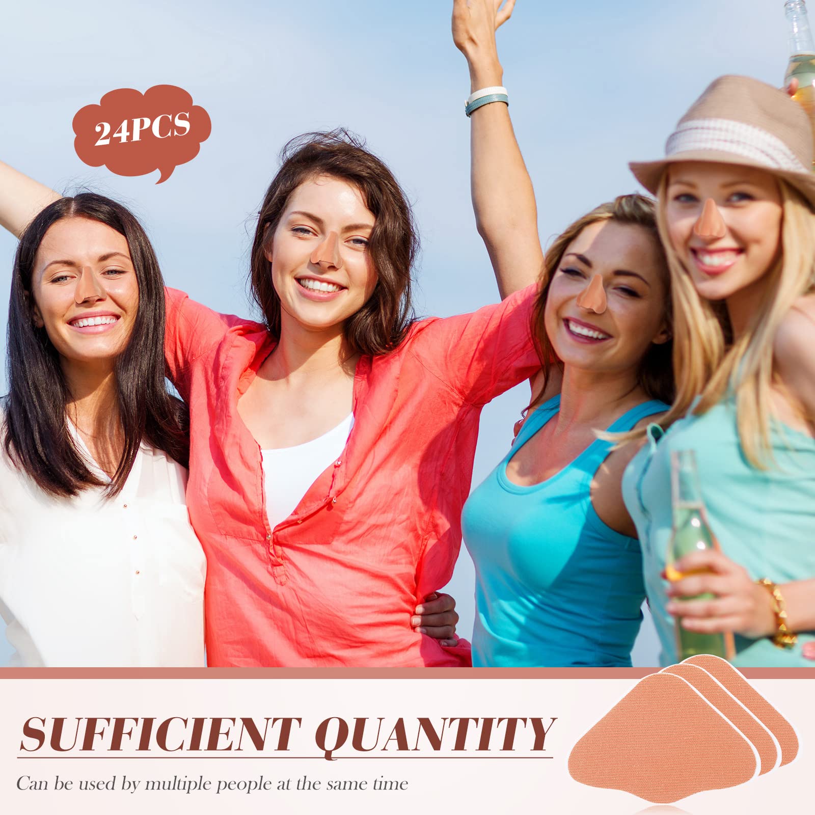 Zhengmy beige cotton nose patch highlights breathable fabric for all-day comfort.