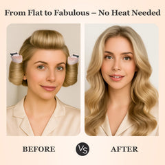 ZHENSILK heatless curler in use overnight for natural-looking waves