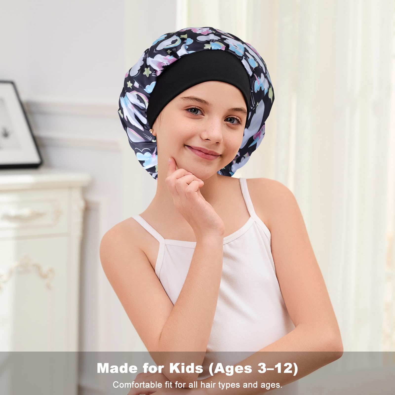 ZHENSILK satin bonnet is machine washable for easy care.