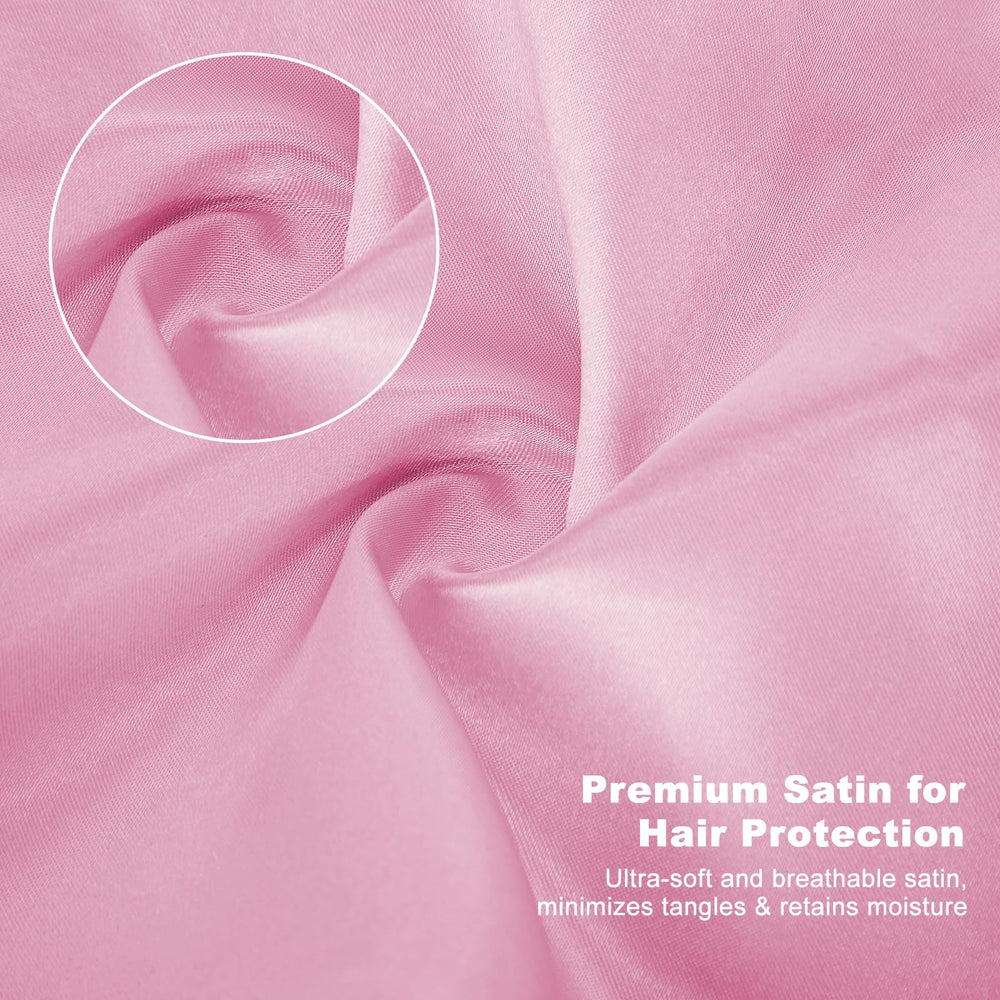 ZHENSILK silk bonnet helps minimize friction for smoother morning hairstyles.
