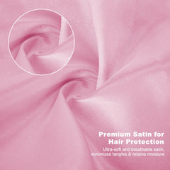 ZHENSILK silk bonnet helps minimize friction for smoother morning hairstyles.
