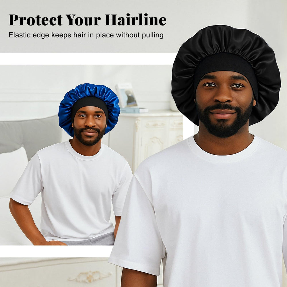 ZHENSILK bonnet features soft milk silk elastic band for comfortable wear