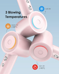 Zhiyangfei hair dryer LED heat indicators guide temperature safely.