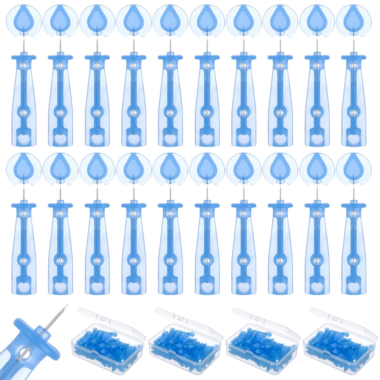 ZhouBoat 200 Pcs Sterile Acne Needle Kit packaging shows organized long-term supply