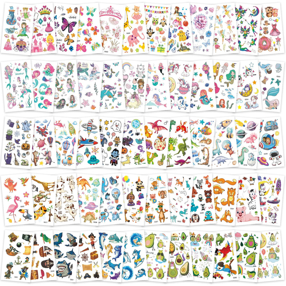 Zhtulck Kids Tattoos 60-sheet pack for quick, playful fun.