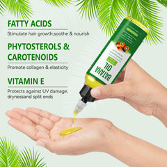 ZIIDII Batana Oil scalp massage scene highlights easy application and nourishment.