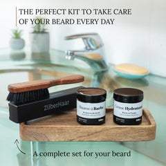 ZilberHaar beard care kit beard balm with organic oils for natural conditioning