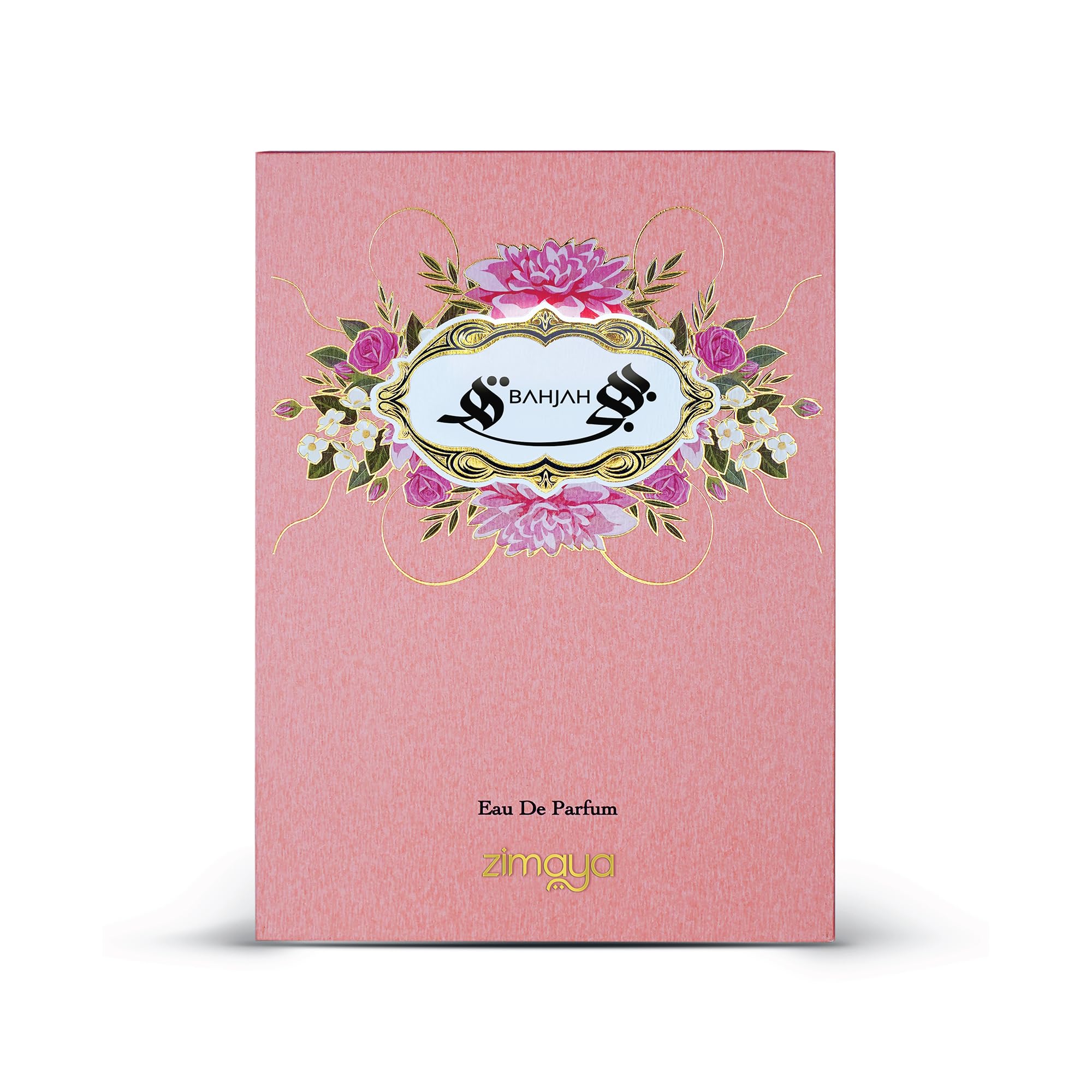 Zimaya logo close-up for Bahjah Pour Femme branding