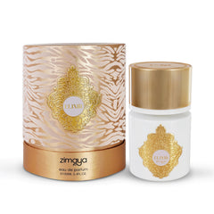Zimaya Elixir White Pour Femme packaging detail, premium gift-ready presentation.
