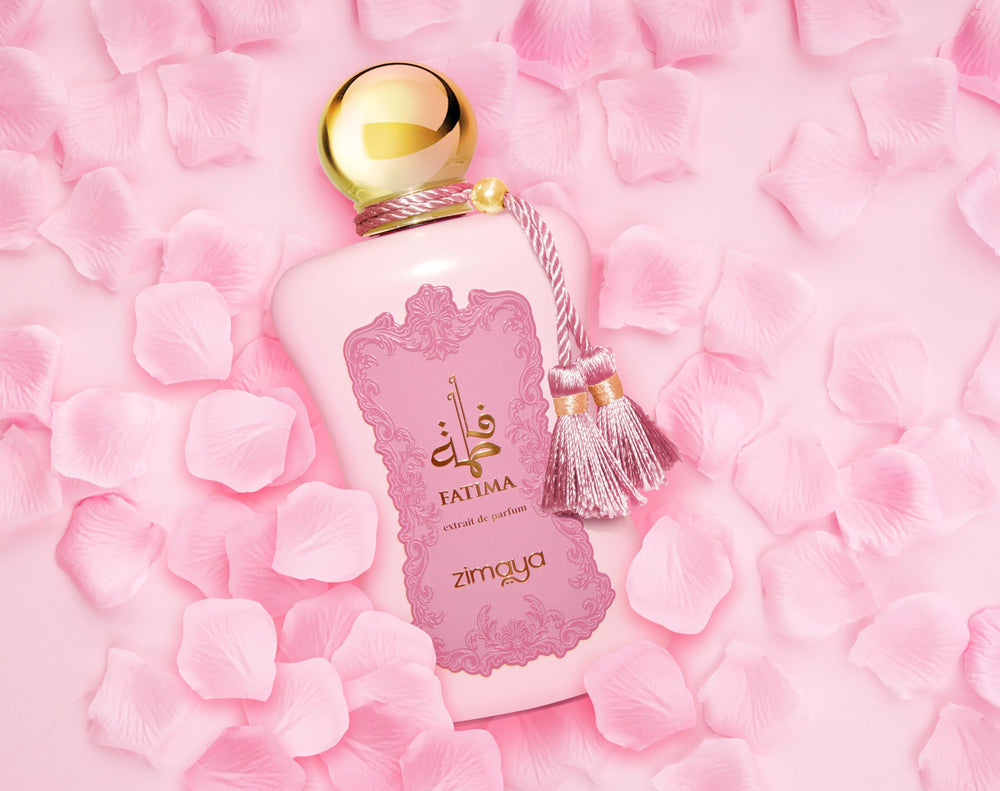 Zimaya Fatima Pink packaging close-up, perfect for gifting.