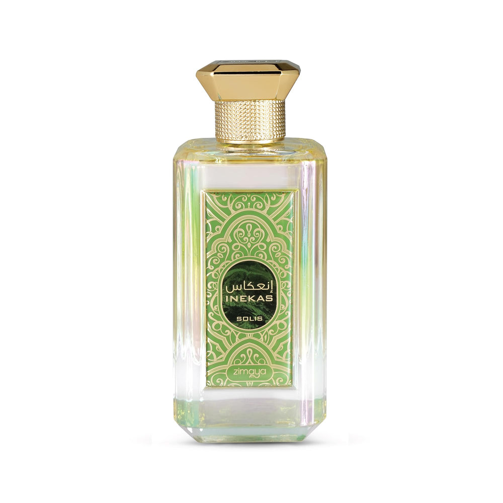 Zimaya Inekas Solis bottle front view for daily elegance