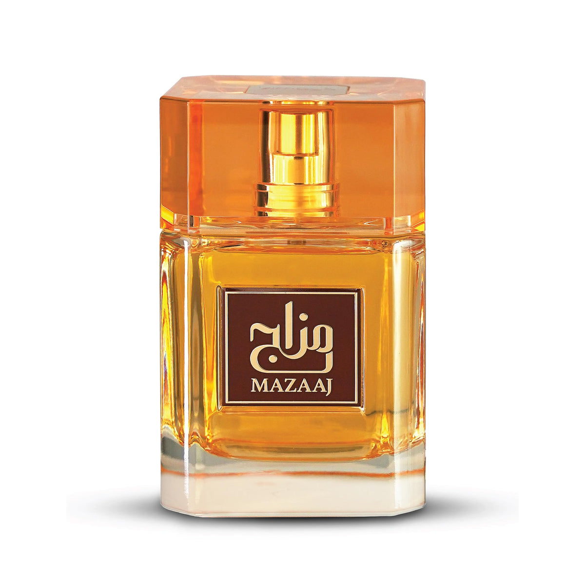 Zimaya Mazaaj unisex EDP bottle, hints of warmth and spice for evening wear.