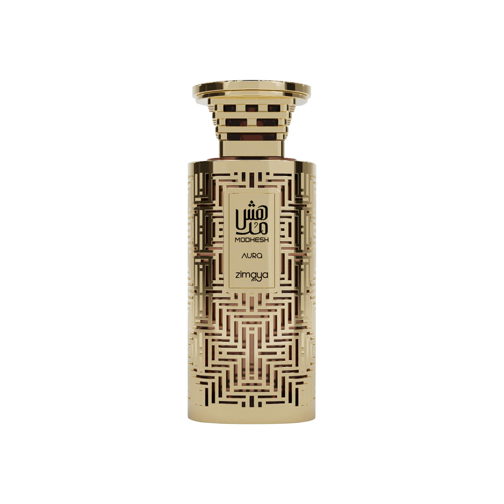 Zimaya Modhesh Aura bottle, 3.4 oz, for confident everyday presence.