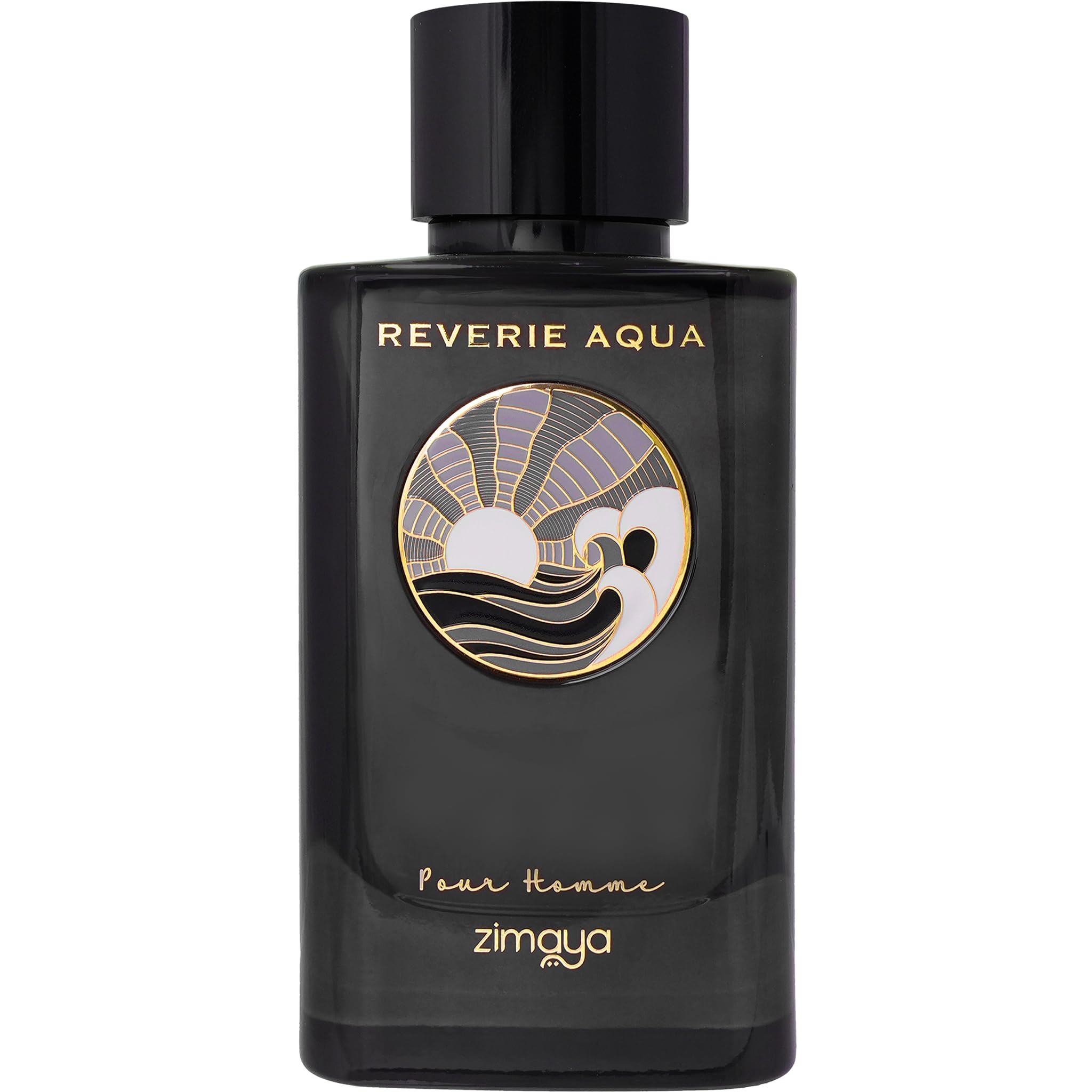 Zimaya Reverie Aqua Pour Homme bottle front view for a fresh, confident daytime scent