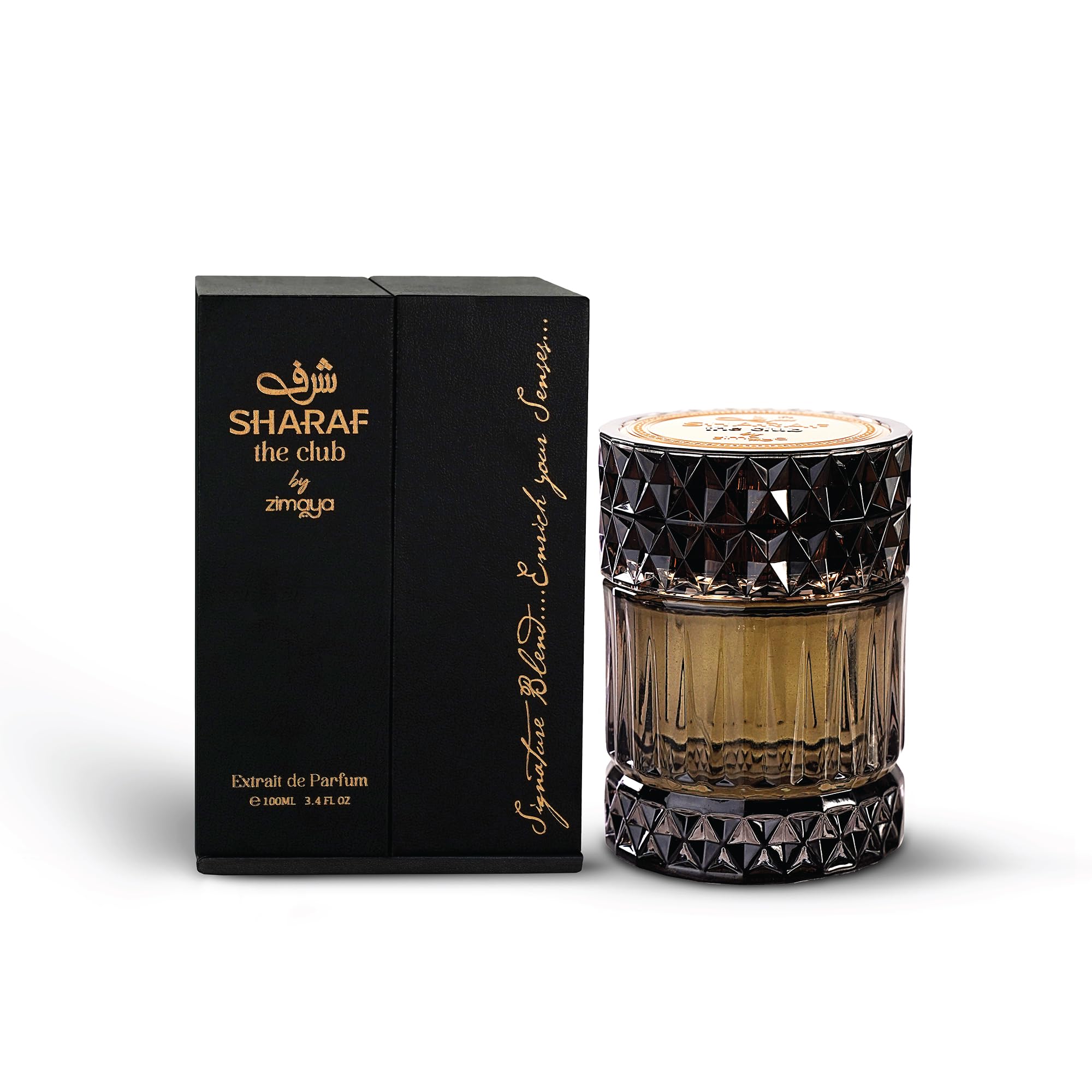 Zimaya Sharaf spray application demonstrates even diffusion for all-day wear.