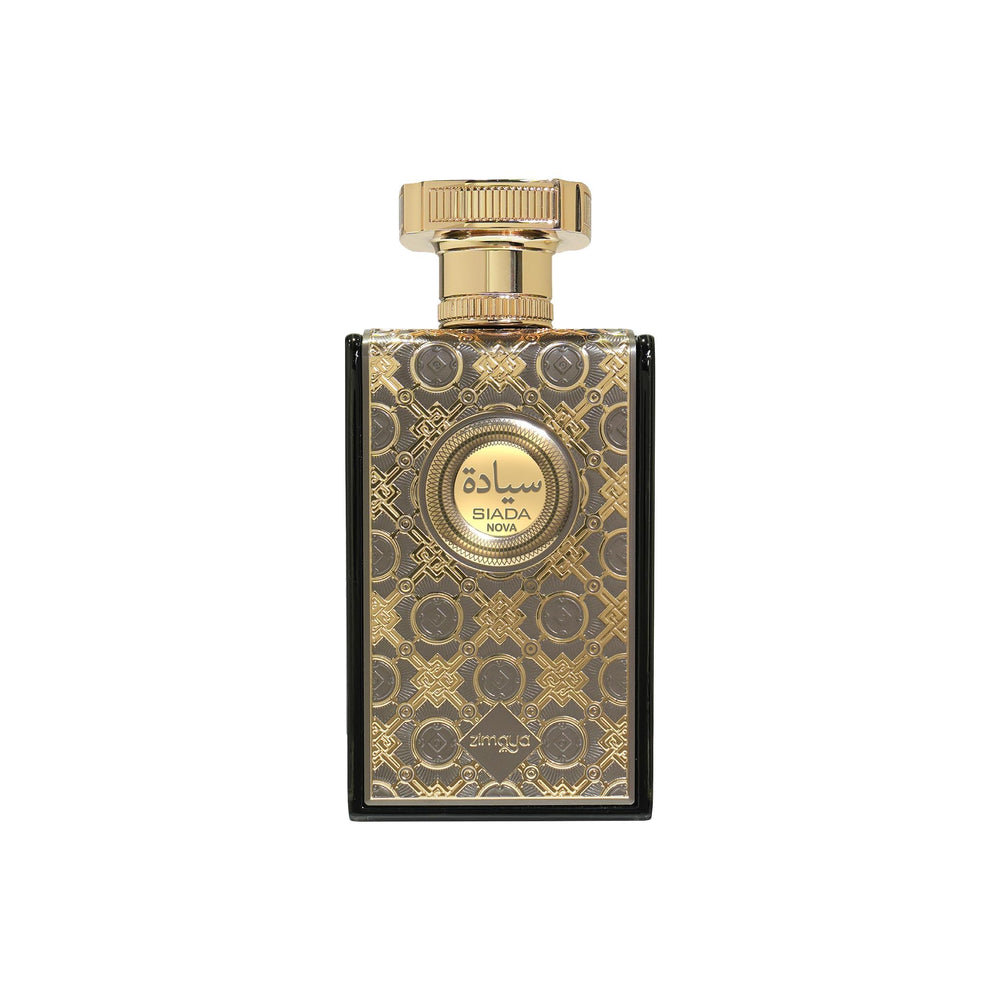 Zimaya Siada Nova bottle highlights a vibrant unisex scent with lasting projection.
