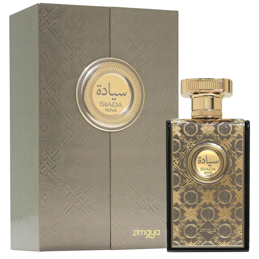 Zimaya Siada Nova packaging emphasizes premium unisex perfume for any season.