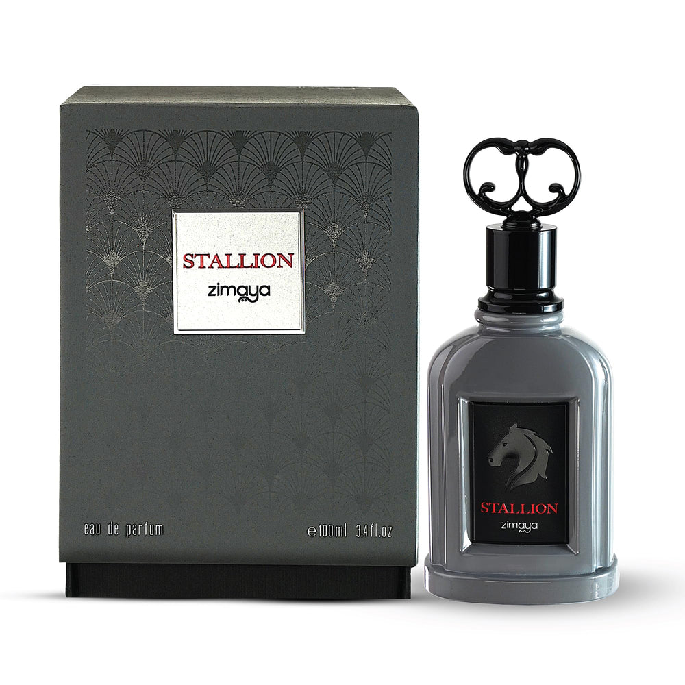 Zimaya Stallion spray highlights long-lasting aroma for all-day confidence.