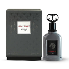 Zimaya Stallion spray highlights long-lasting aroma for all-day confidence.