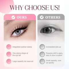 Zimdun double head wing stamp creates symmetrical eyeliner fast.