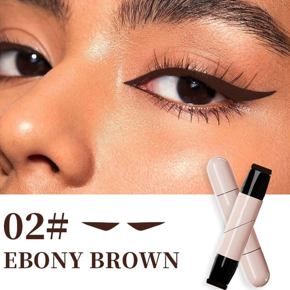 Zimdun gel eyeliner pencil set in brown adds versatile, blendable color.
