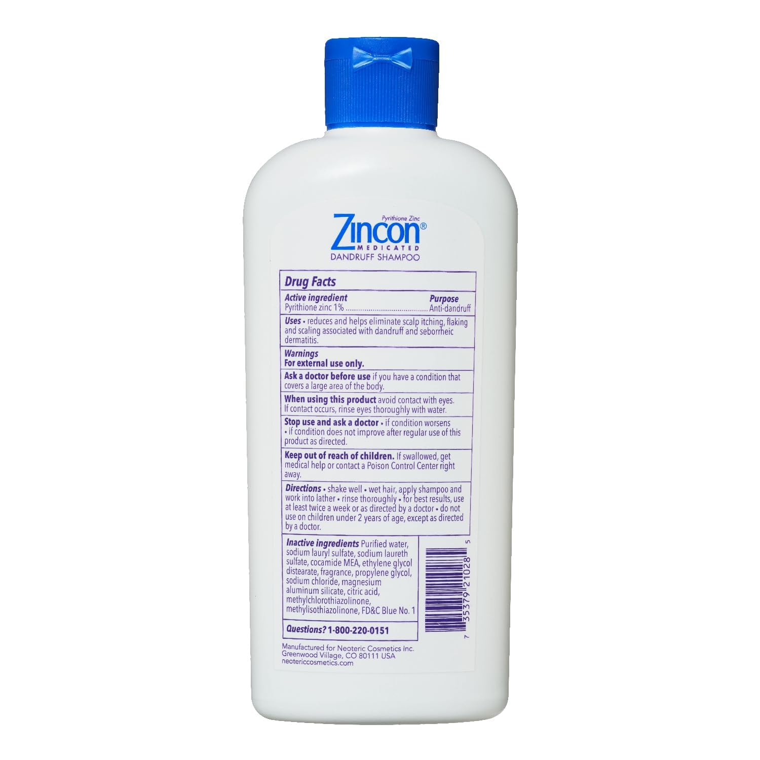 ZINCON on sink display supports easy shopping decisions.