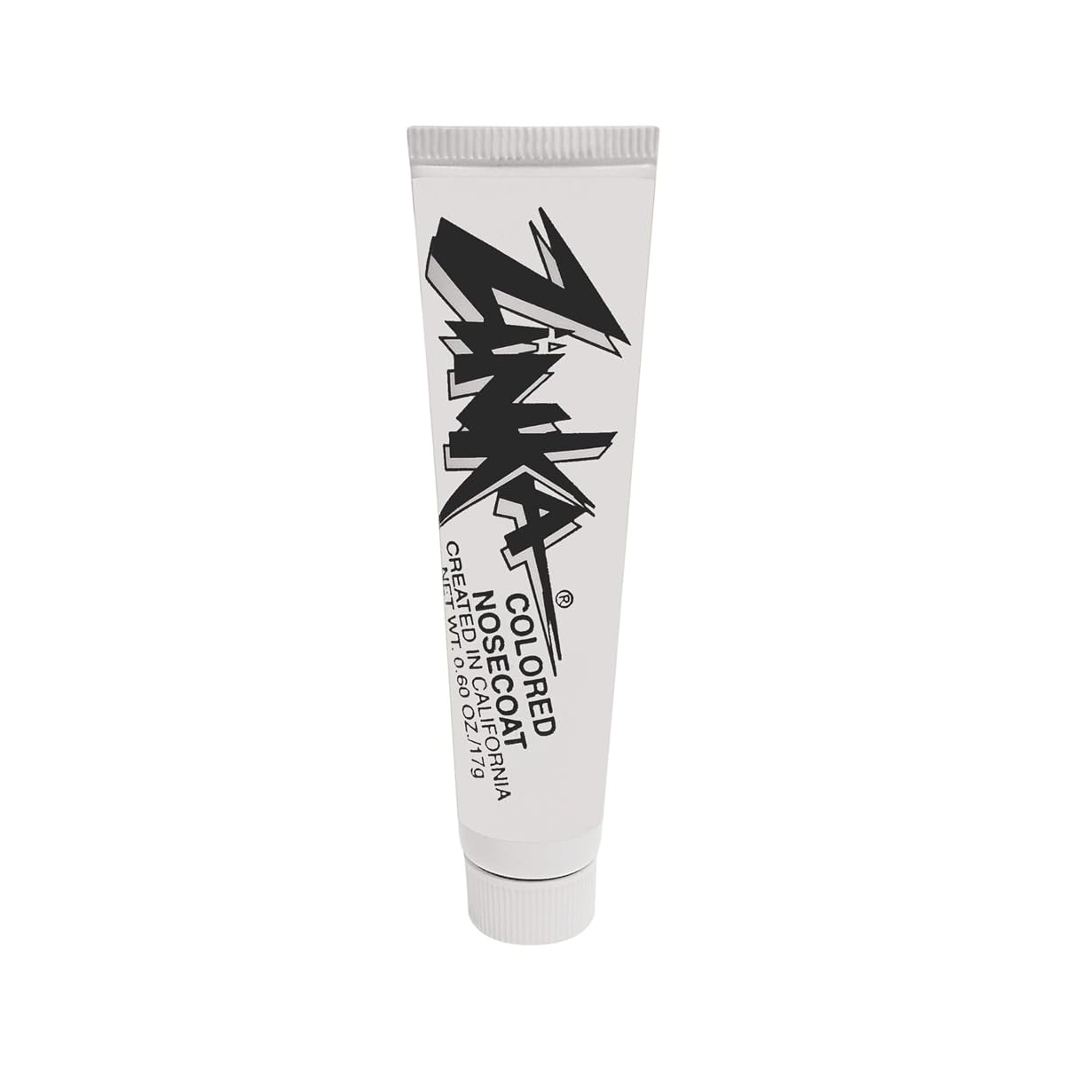 Zinka colored zinc oxide sunblock tube for quick nose and face application.