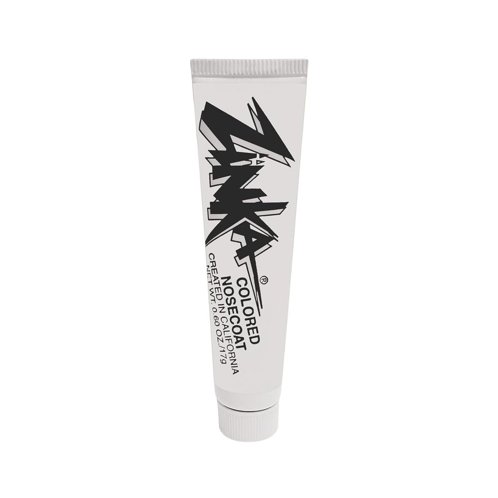 Zinka colored zinc oxide sunblock tube for quick nose and face application.