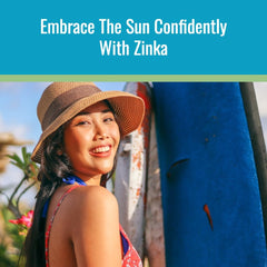 Zinka twist-up design enables mess-free, precise face application.