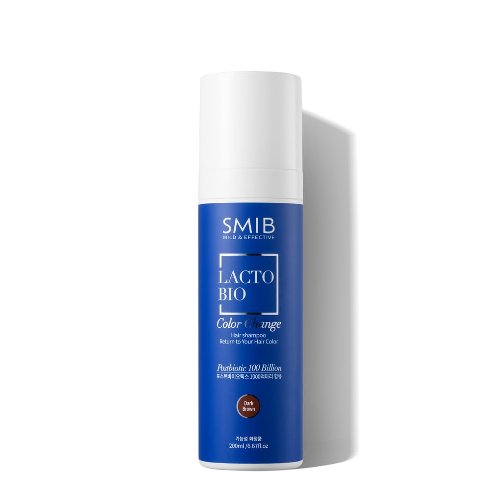 ZIOSTAND SMIB LactoBio shampoo bottle front shows gray coverage focus