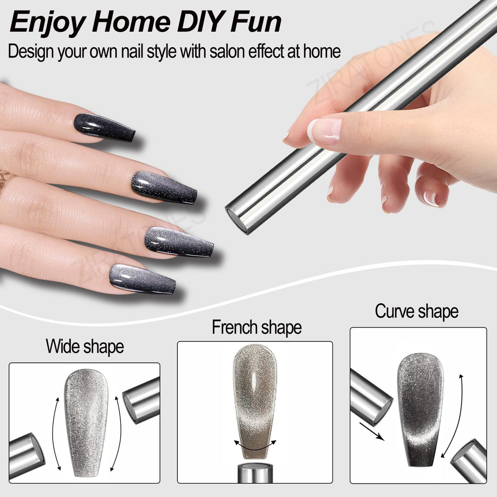 ZIRATONES cat-eye magnet pen designed for quick, salon-like designs.