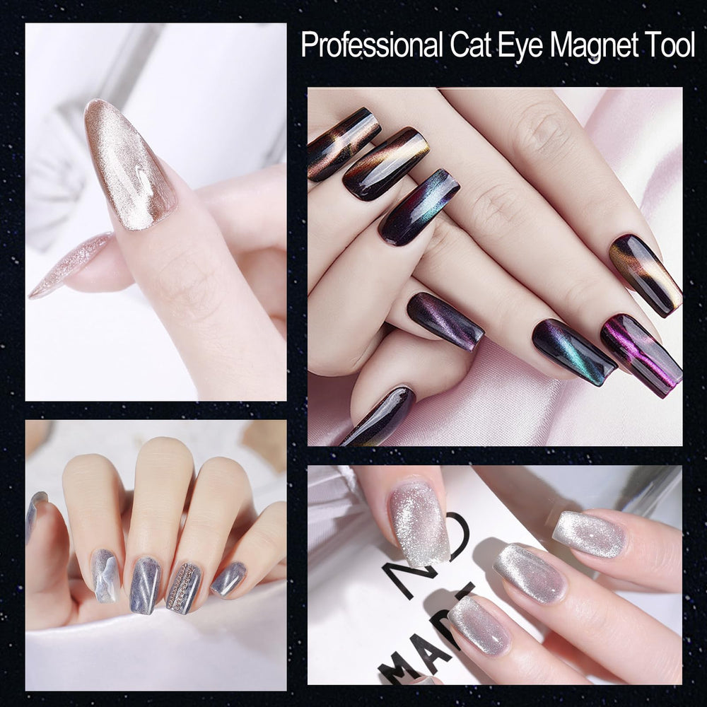 ZIRATONES gift-ready cat eye magnet kit for nail art enthusiasts.