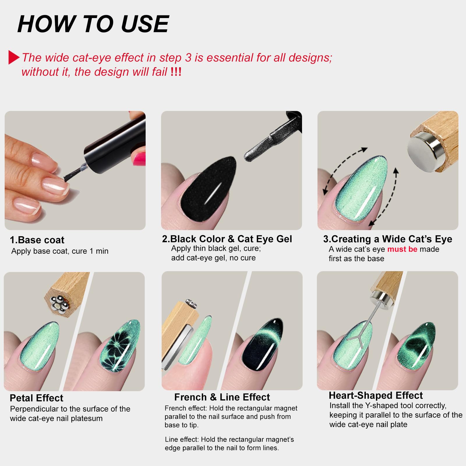 ZIRATONES strong magnet power supports consistent effects across multiple nails.