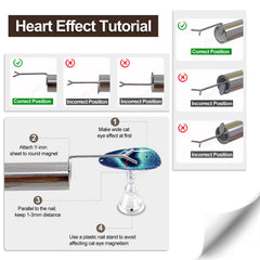 ZIRATONES Y-shaped heart tool enabling romantic cat-eye patterns.