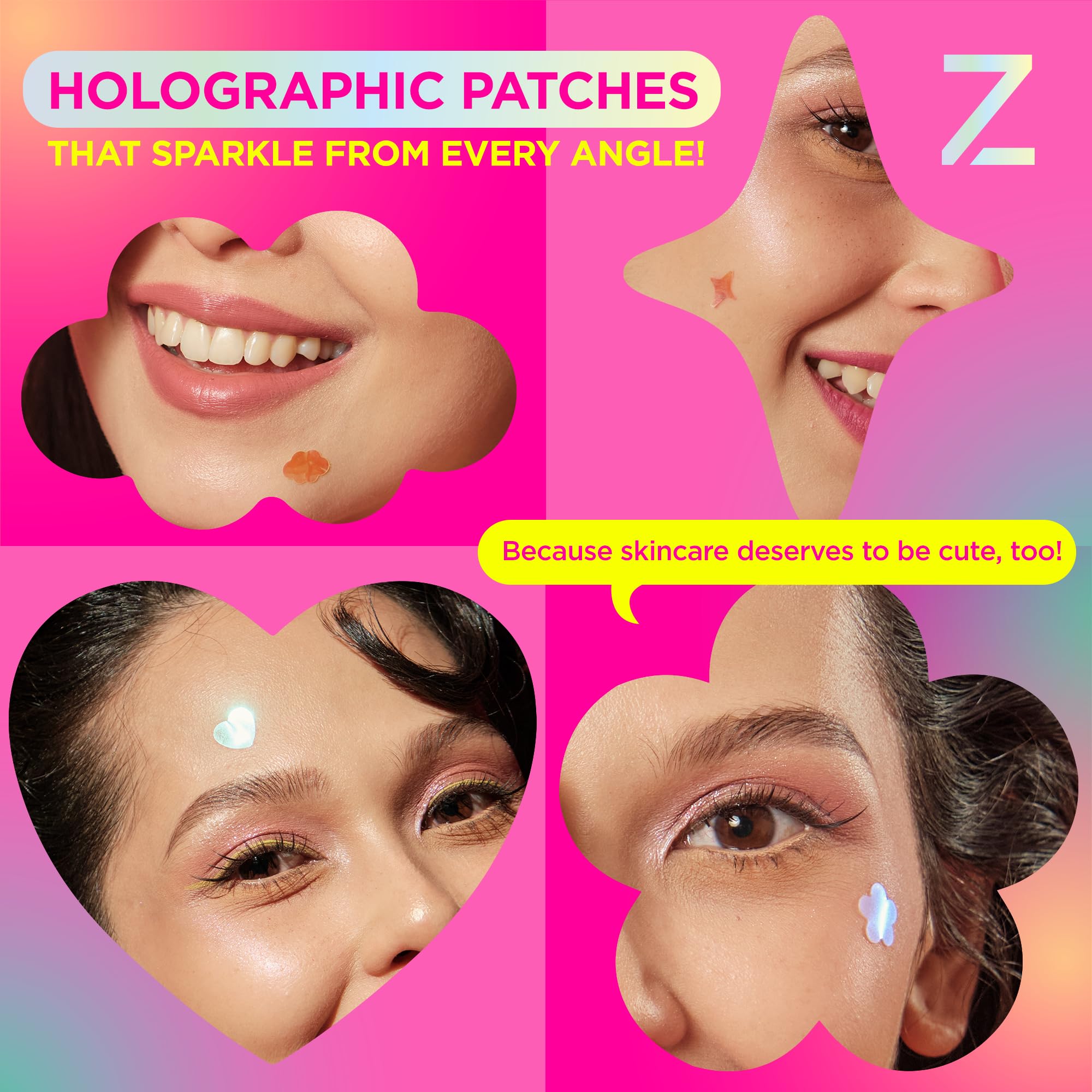 ZitSticka DreamHolo patches in a waterproof, biodegradable format for everyday wear.