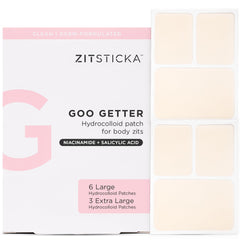 ZitSticka Goo Getter body patch closeup shields blemish and draws moisture.