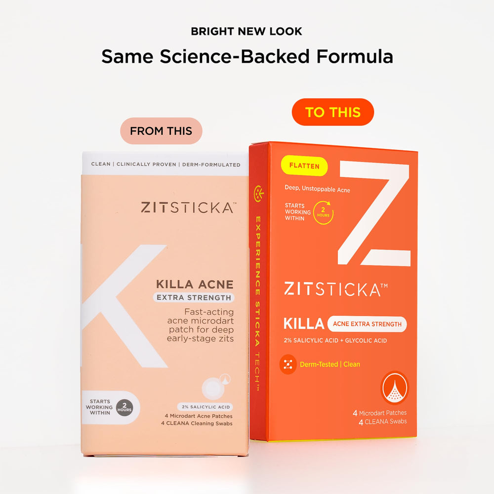 ZitSticka KILLA patch applied on skin showing adhesion